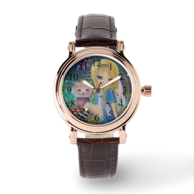 Alice in Wonderland Fairytale Cute Girly Watch (Front)