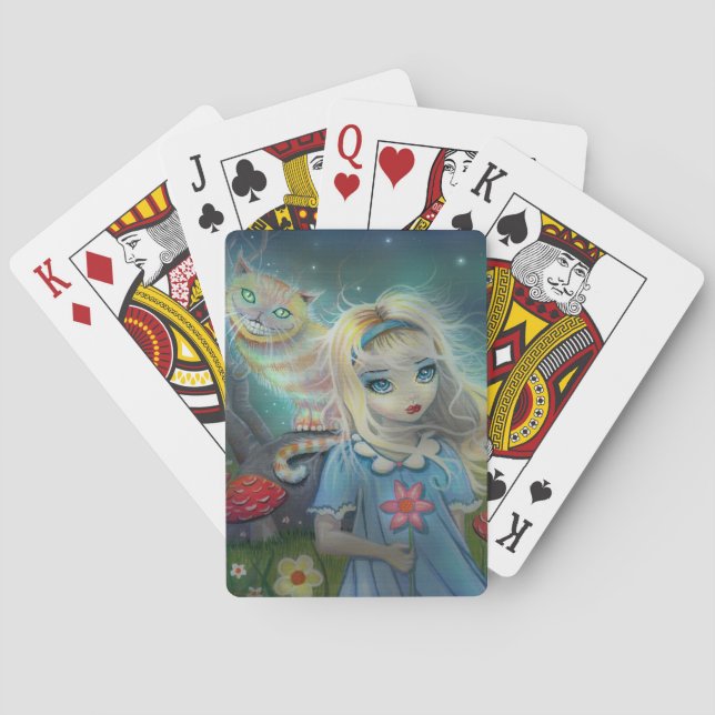 Alice in Wonderland Fantasy Art Playing Cards (Back)
