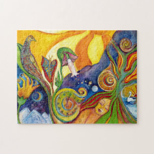 Alice In Wonderland Fantasy Fairy Sunshine Dream Jigsaw Puzzle