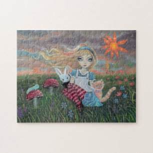 Alice in Wonderland Fantasy Fairytale Art Puzzle