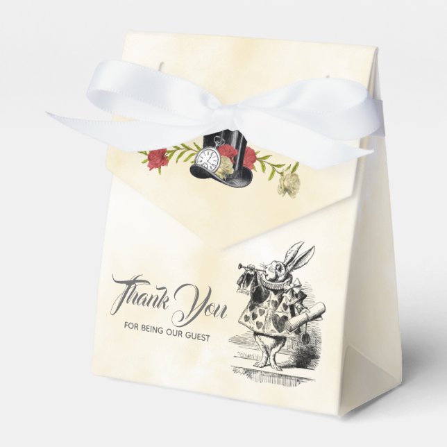 Alice in Wonderland Favour Box (Front Side)
