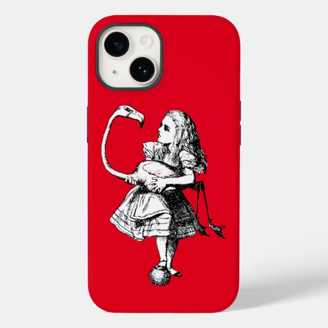 Alice in Wonderland Flamingo Case-Mate iPhone Case (Back)