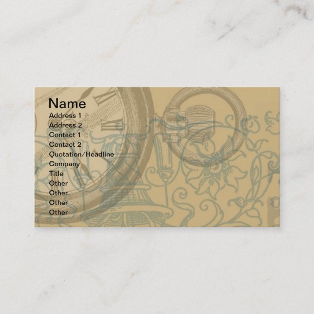 Alice in Wonderland Flamingo Classic Business Card (Front)