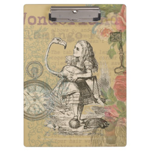 Alice in Wonderland Flamingo Classic Clipboard