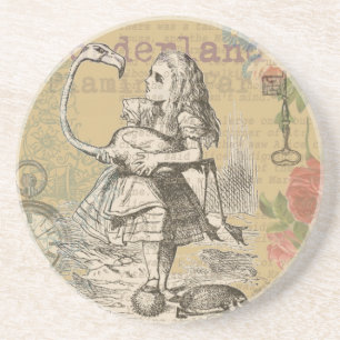 Alice in Wonderland Flamingo Classic Coaster