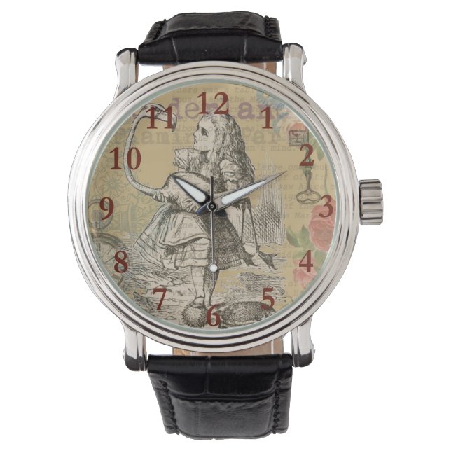 Alice in Wonderland Flamingo Classic Watch (Front)