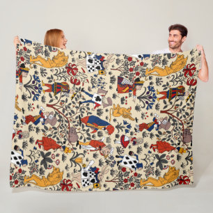 Alice in Wonderland Fleece Blanket