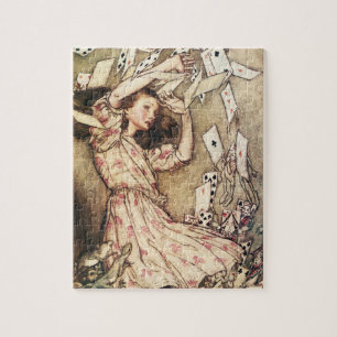 Alice in Wonderland Flying Cards Puzzle