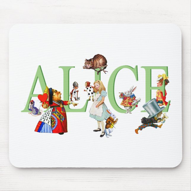 ALICE IN WONDERLAND & FRIENDS MOUSE PAD (Front)