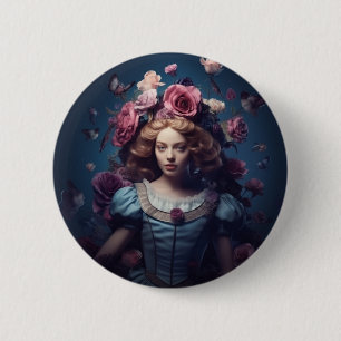 Alice In Wonderland Gift Card 6 Cm Round Badge