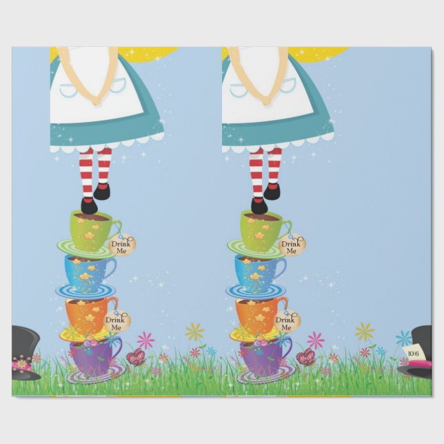 Alice in Wonderland Gift Wrap (Seam)