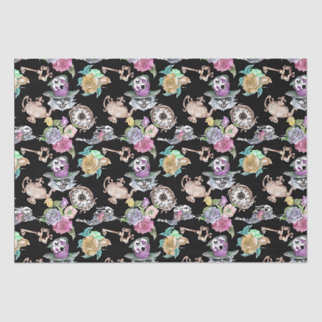 Alice in Wonderland Gift Wrap Tissue Paper (Front)