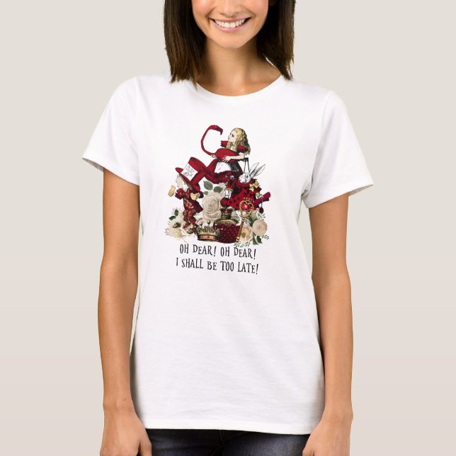 Alice in Wonderland Gifts #102 Red Series T-Shirt (Front)