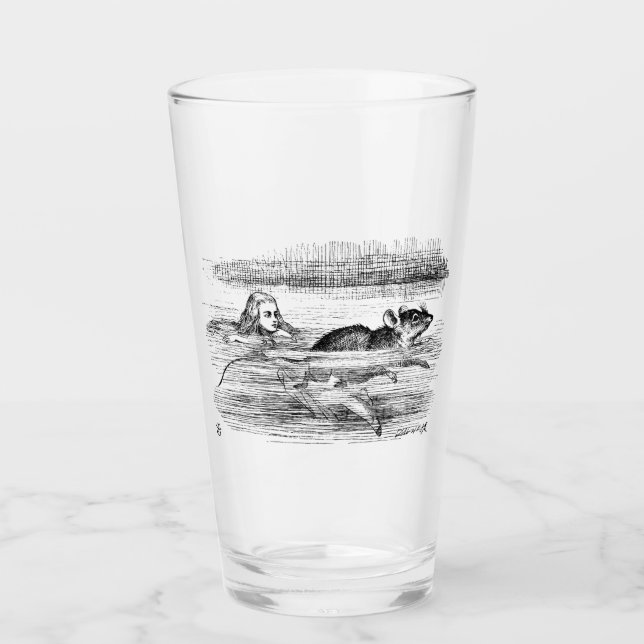 Alice in wonderland glass (Front)