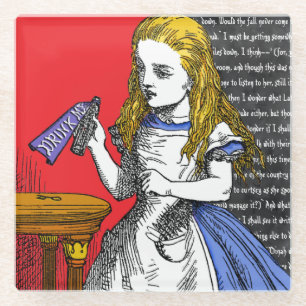 Alice in Wonderland Glass Coaster