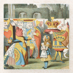 Alice In Wonderland Glass Coaster