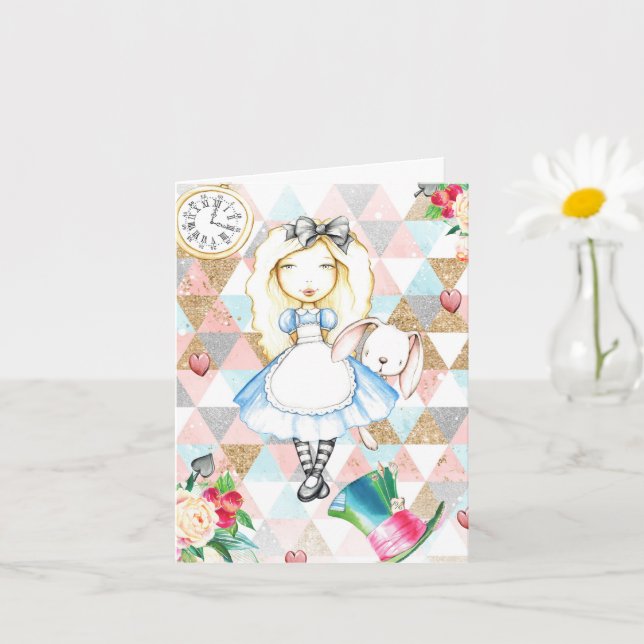 Alice in Wonderland Greeting Cards (Small Plant)