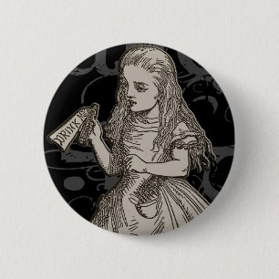 Alice In Wonderland Grunge 6 Cm Round Badge