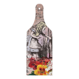 Alice in Wonderland Hatter and Rabbit Cutting Board