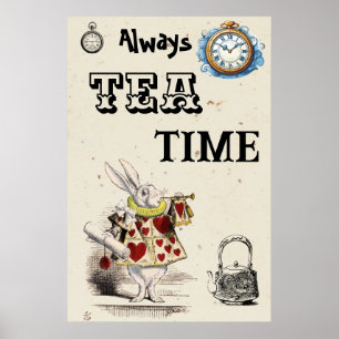 Alice in Wonderland -- Herald -Tea Time Poster