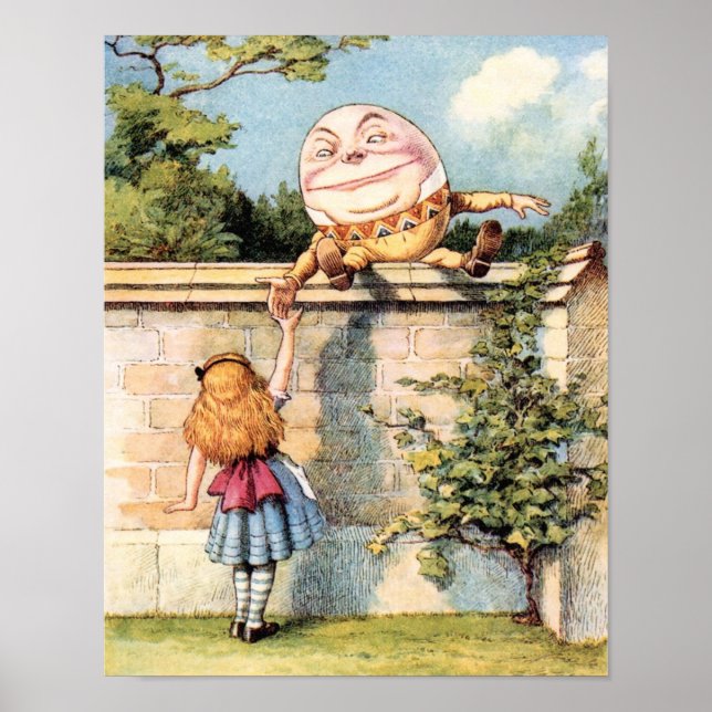 Alice In Wonderland Humpty Dumpty Poster (Front)