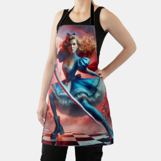 Alice in Wonderland Inspired Apron