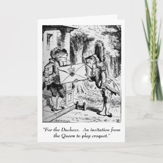 Alice in Wonderland invitation