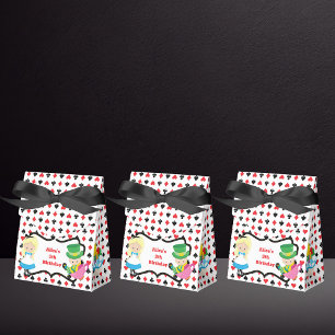 Alice in Wonderland Kids Birthday Party Black Red Favour Box