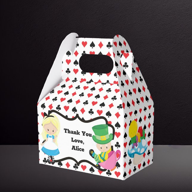 Alice in Wonderland Kids Birthday Party Favour Box (Creator Uploaded)