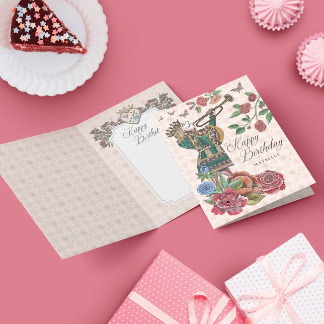 Alice in Wonderland Knave of Hearts Happy Birthday Card (Creator Uploaded)