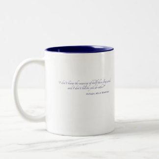 Alice in Wonderland-literary quote Two-Tone Coffee Mug
