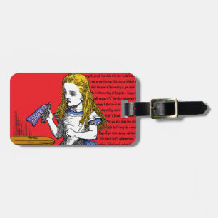 Alice In Wonderland Luggage Tag