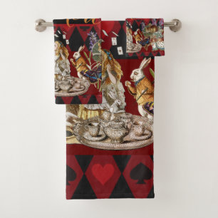 Alice in Wonderland Mad Cheshire Cat Bath Towel Set