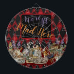 Alice in Wonderland Mad Cheshire Cat Dartboard<br><div class="desc">This colourful new design is based on Alice in Wonderland classic drawings,  from the 1800s,  showing the mad tea party with Alice,  the Mad Hatter,  the Cheshire Cat,  and the White Rabbit as well as a variety of characters. From Alice in Wonderland by Lewis Carroll.</div>