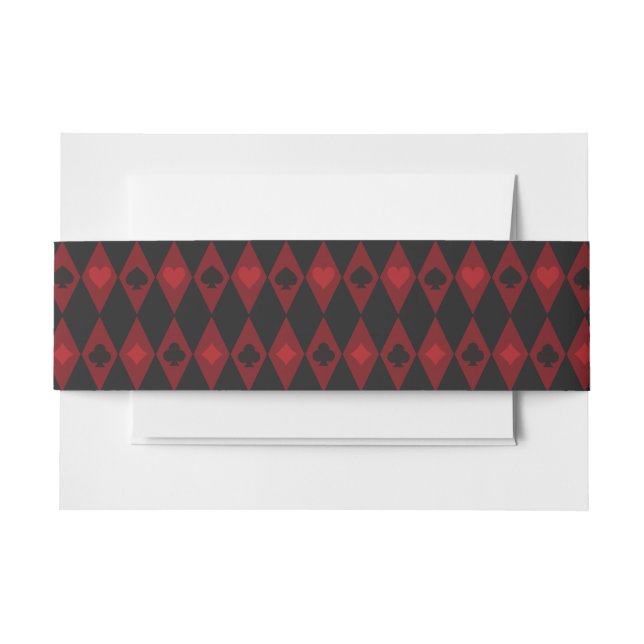 Alice in Wonderland Mad Cheshire Cat Invitation Belly Band (Front Example)