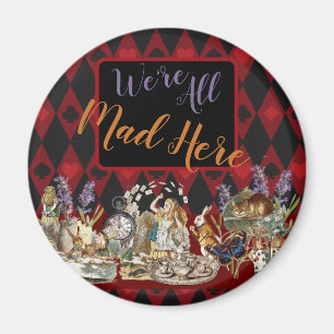 Alice in Wonderland Mad Cheshire Cat Magnet