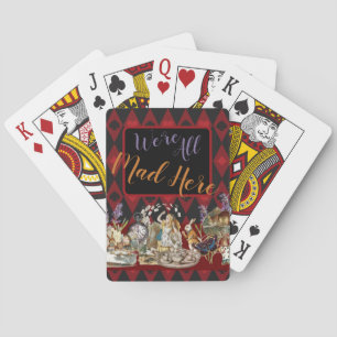 Alice in Wonderland Mad Cheshire Cat Playing Cards