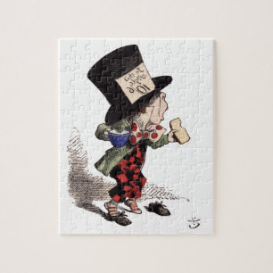 Alice in Wonderland - Mad Hatter (color) Jigsaw Puzzle