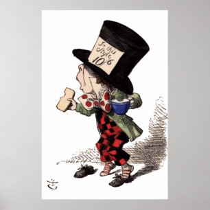Alice in Wonderland - Mad Hatter (colour) Poster