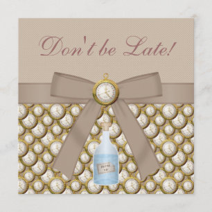 Alice in Wonderland Mad Hatter Tea Party Invites