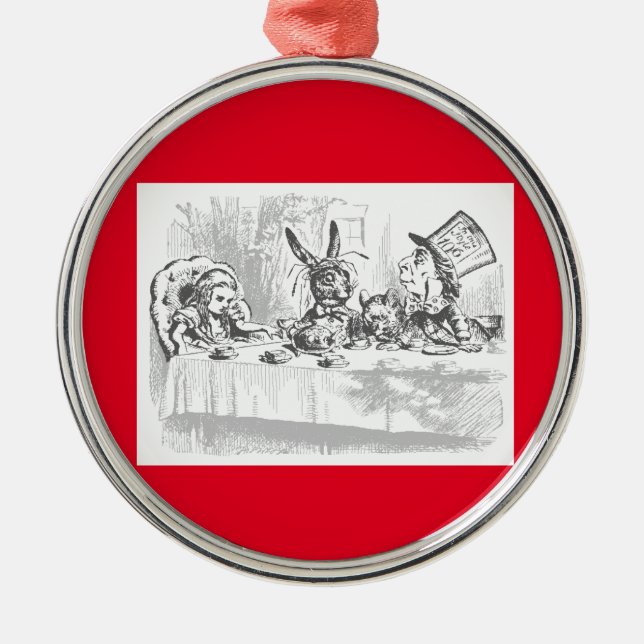 Alice in Wonderland Mad Hatter Tea Party Ornament (Front)