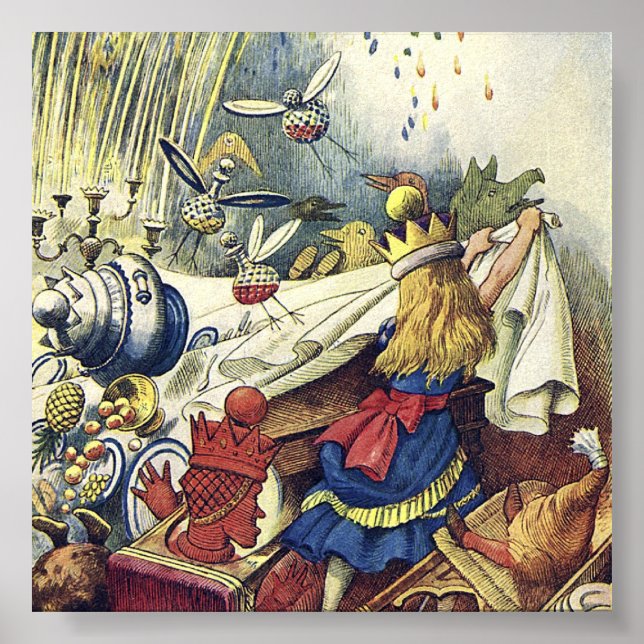Alice in Wonderland Mad Tea Party 2 Poster (Front)