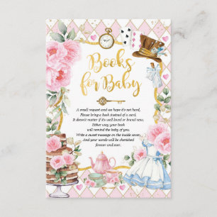 Alice in Wonderland Mad Tea Party Books for Baby Enclosure Card