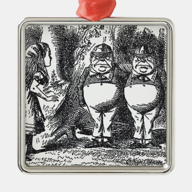 Alice in Wonderland Metal Ornament (Front)
