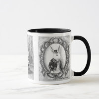 Alice in Wonderland Mug March Hare White Rabbit