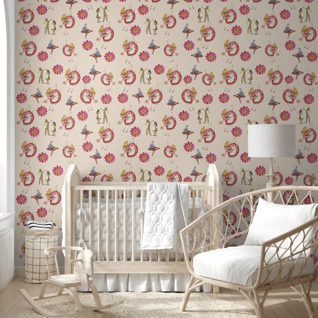 Alice in Wonderland Mushroom Flower  Wallpaper (Kids)