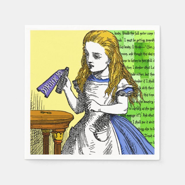 Alice in Wonderland Napkin (Front)