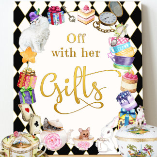 Alice in Wonderland Off with Her Gifts Poster