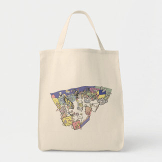Alice In Wonderland Organic Grocery Bag