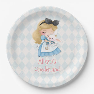 Alice in Wonderland Par-Tea First Birthday Party Paper Plate